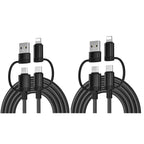 navor 4-in-1 USB C Fast Charging Cable 60W PD, USB-A/USB-C to USB-C/Lightning Multi Charger Cord