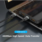 navor 100W USB-C to USB-C Charging Cable, Nylon Charging and Data Transfer Cord