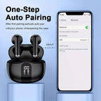 Bluetooth 5.3 Wireless Earbuds with Noise Cancelling, Touch Control, , In-Ear Headphones
