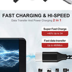 (2 Pack) 10ft Fast Charging and Data Transfer Cable