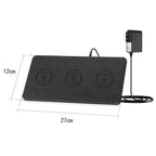 navor 3-in-1 Ultra-Slim Leather Multiple Devices Wireless Charging Pad