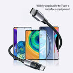 180 ° Rotating Head USB-C to USB-C Charging Cable