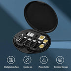 navor 60W USB-C/USB-A/Micro-USB/Charging Cable Kit Slim Travel Organizer Storage Box